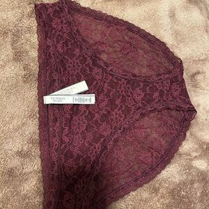 Victoria's Secret Burgundy Lace Panties